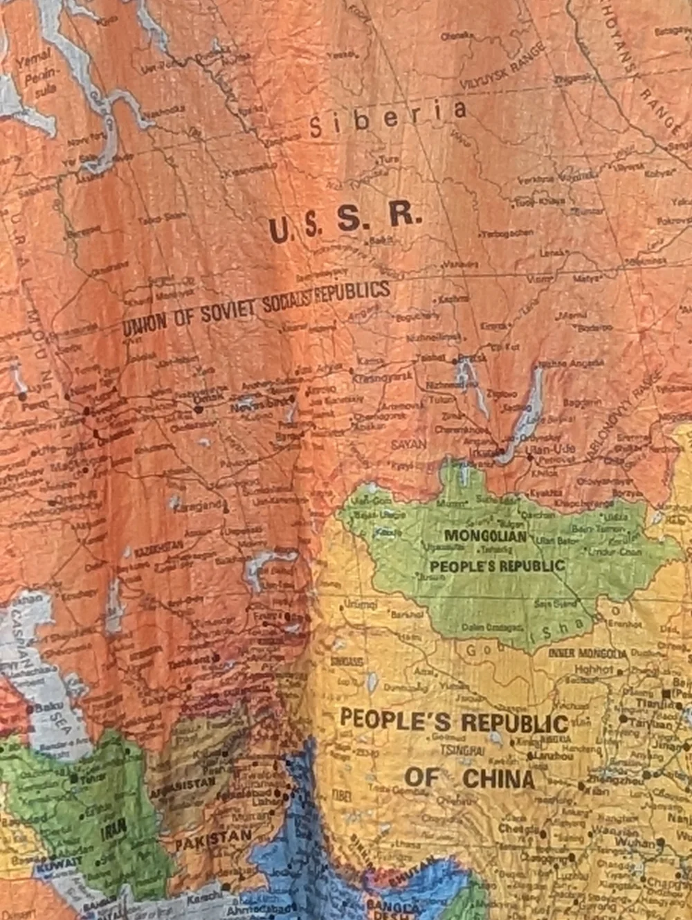 Vintage 1989 “Wearin’ the World“ Kurt Cobain Tyvek Atlas World Map Jacket